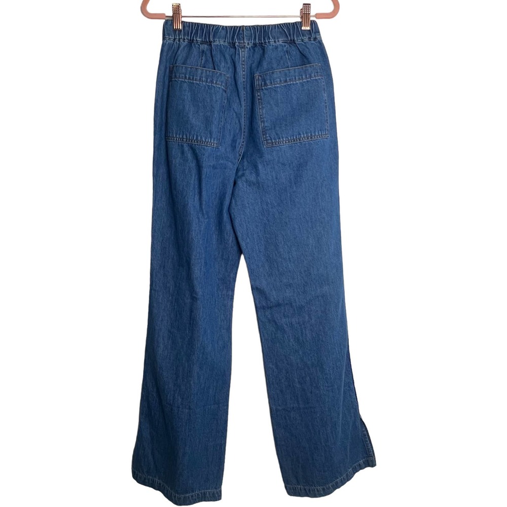 NWT Madewell Denim Pull-On Loose Flare Pants - Picture 7 of 16